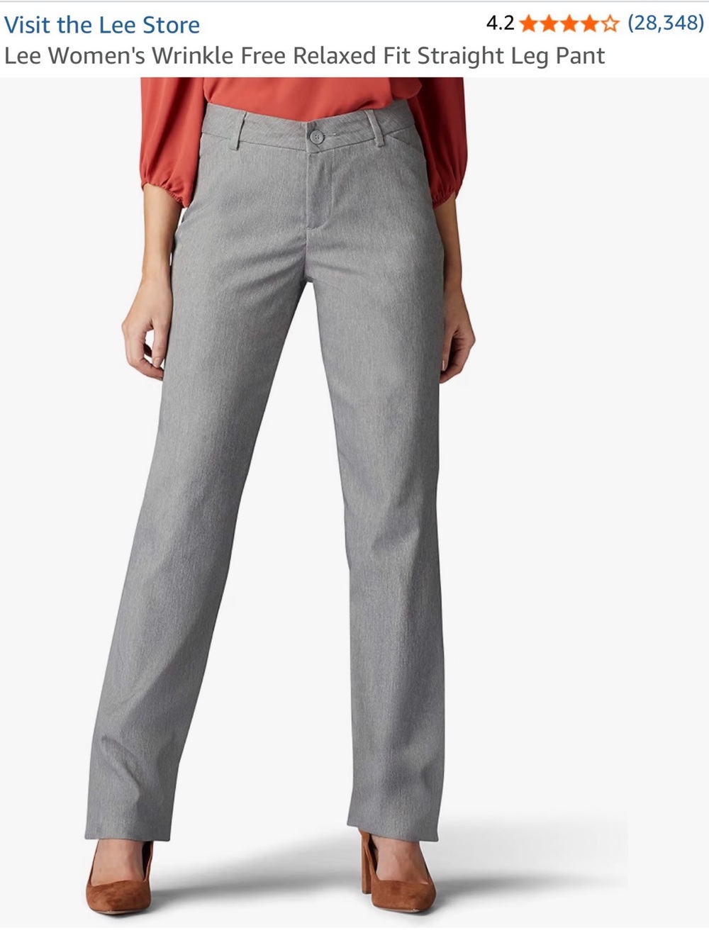 Lee Women’s Wrinkle-free Dress pants size 16 short